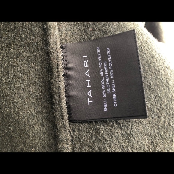 Tahari Wool Wrap Coat - Picture 6 of 7